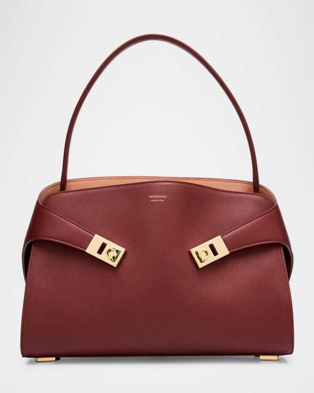Small Hug Leather Shoulder Bag